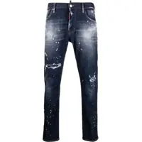 Blugi drepti Dark Washed Skater Denims With Delavé Effect 16Cm Barbati