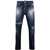 DSQUARED2 Dark Washed Skater Denims With Delavé Effect 16Cm Blue