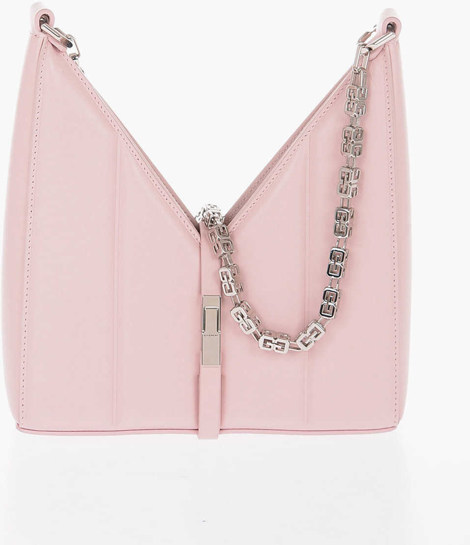 Givenchy Leather Shoulder Bag With Logoed Chain Pink