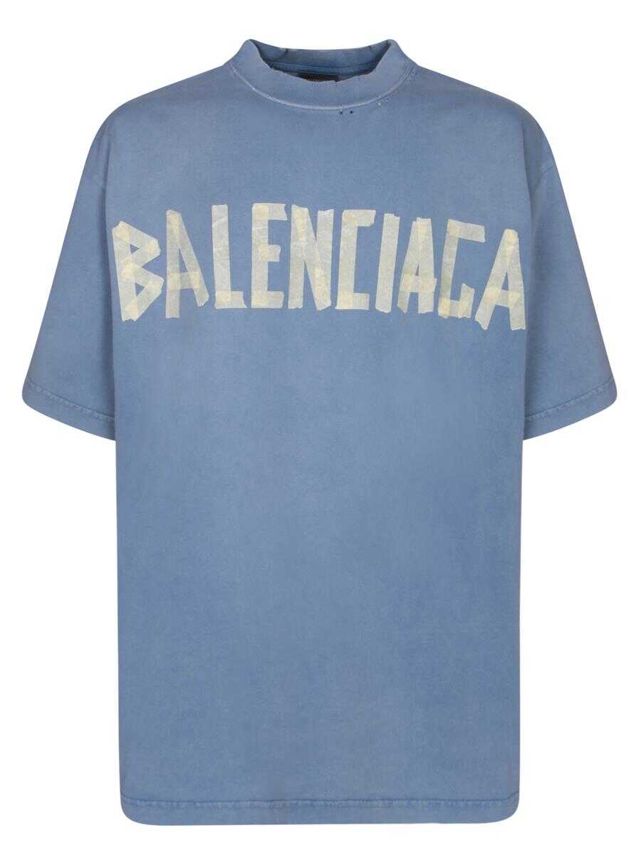 Balenciaga BALENCIAGA T-SHIRTS BLUE