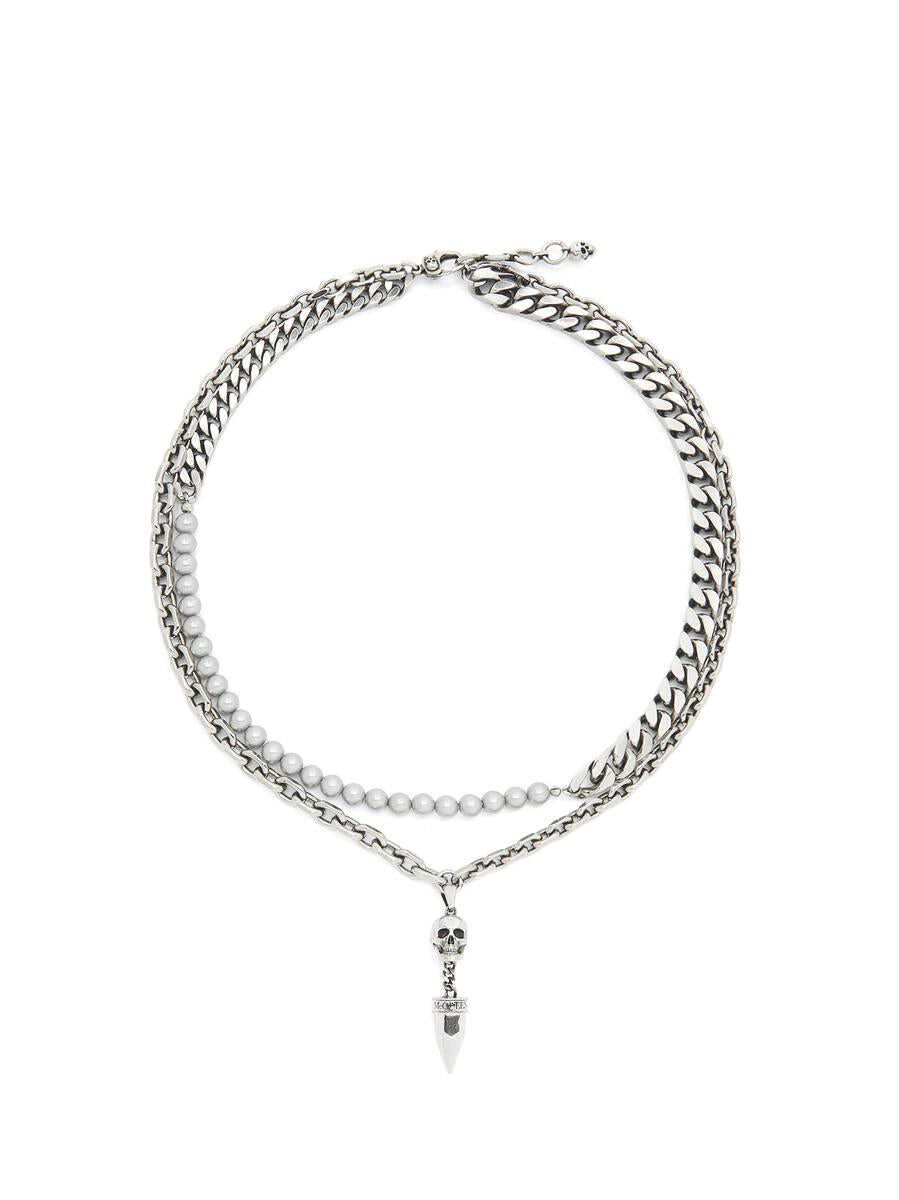 Alexander McQueen ALEXANDER MCQUEEN NECKLACE SILVER