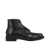 Prada Prada Leather Lace-Up Boots Black
