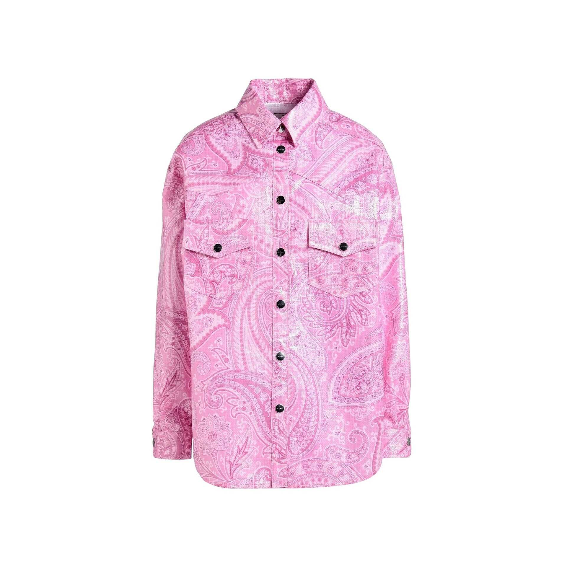 ETRO Etro Nylon Printed Shirt Pink