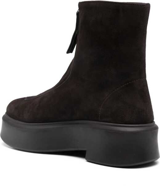 Botine THE ROW Leather Boots DARK BROWN Femei (BM 12361815) 3