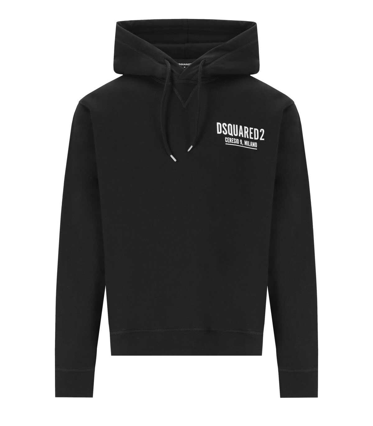 DSQUARED2 DSQUARED2 CERESIO 9 COOL BLACK HOODIE Black