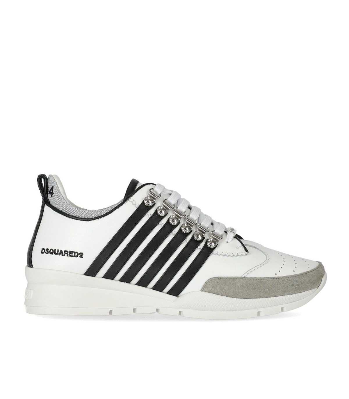 DSQUARED2 DSQUARED2 LEGENDARY WHITE BLACK GREY SNEAKER White