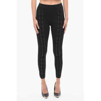 Colanti Couture Lace-Up Detail String Leggings Femei