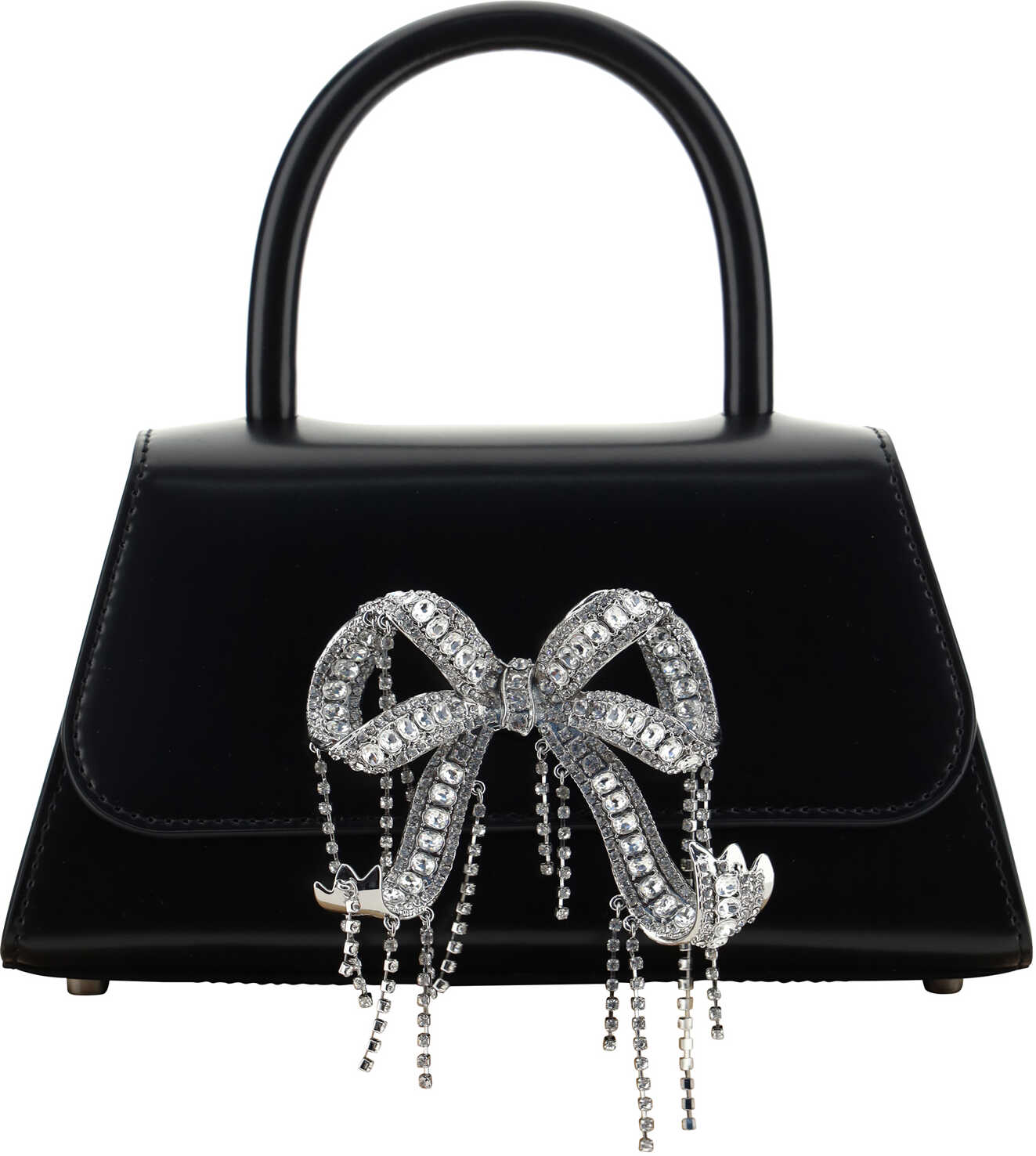 Self-Portrait Mini Bow Handbag BLACK