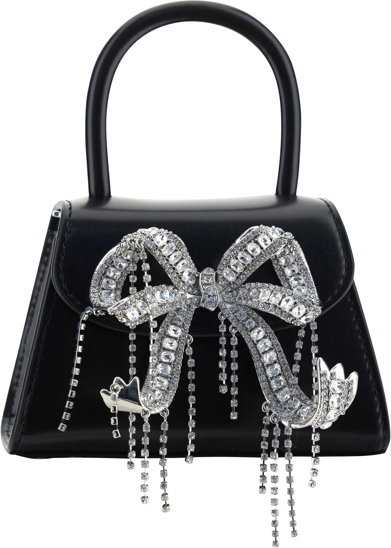 Self-Portrait Mini Bow Handbag BLACK