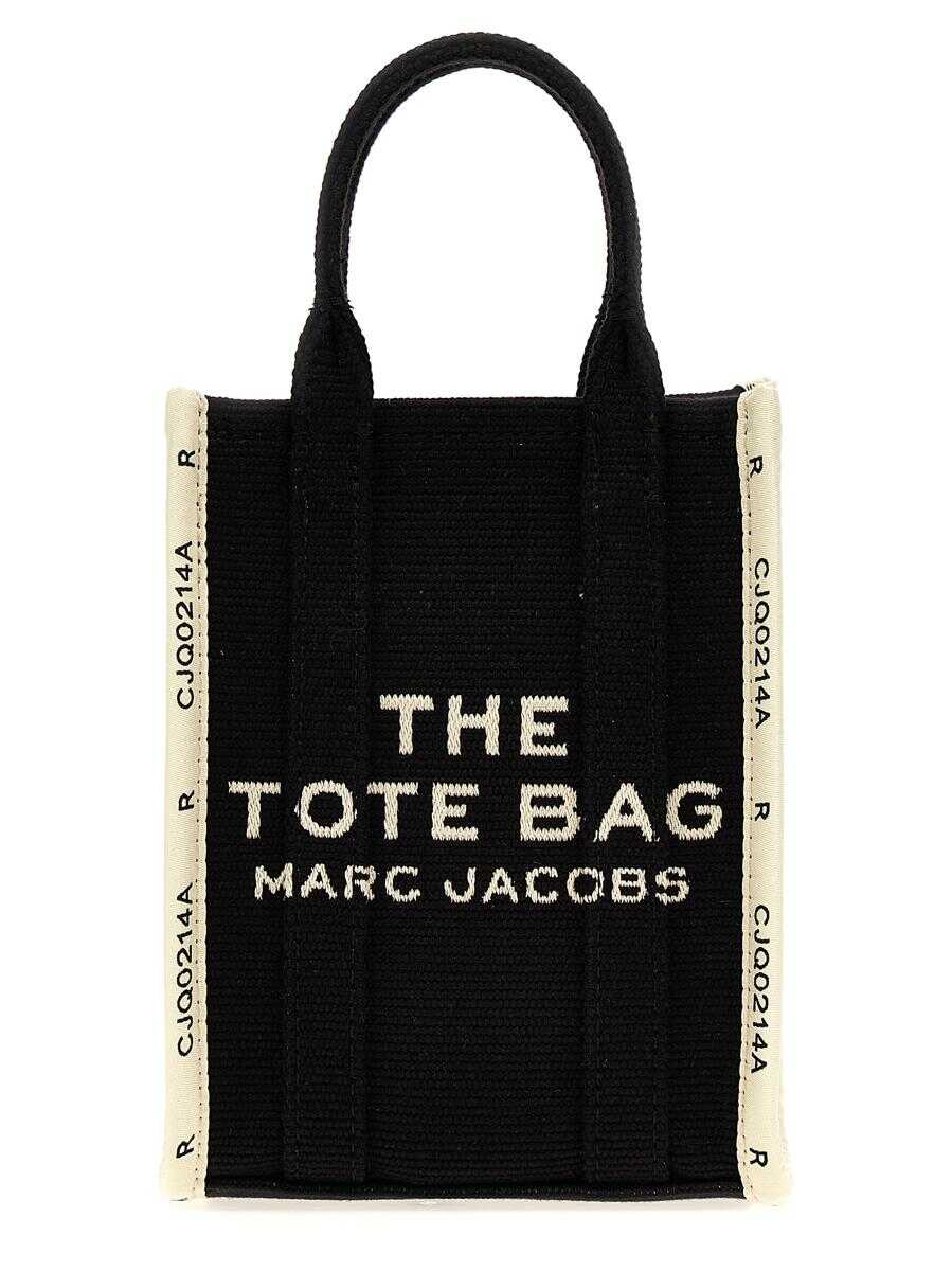 Marc Jacobs MARC JACOBS \'The Jacquard Mini Tote\' shopping bag WHITE/BLACK