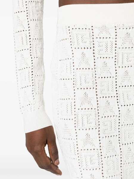 Fuste Balmain Balmain Skirts WHITE Femei (BM 12365598) 5