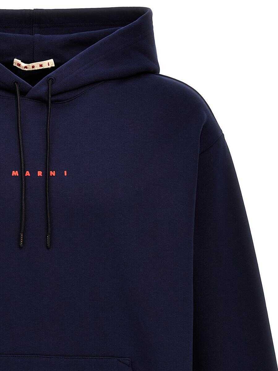 Bluze de trening Marni Marni Logo Print Hoodie BLUE Barbati (BM 12365922) 3