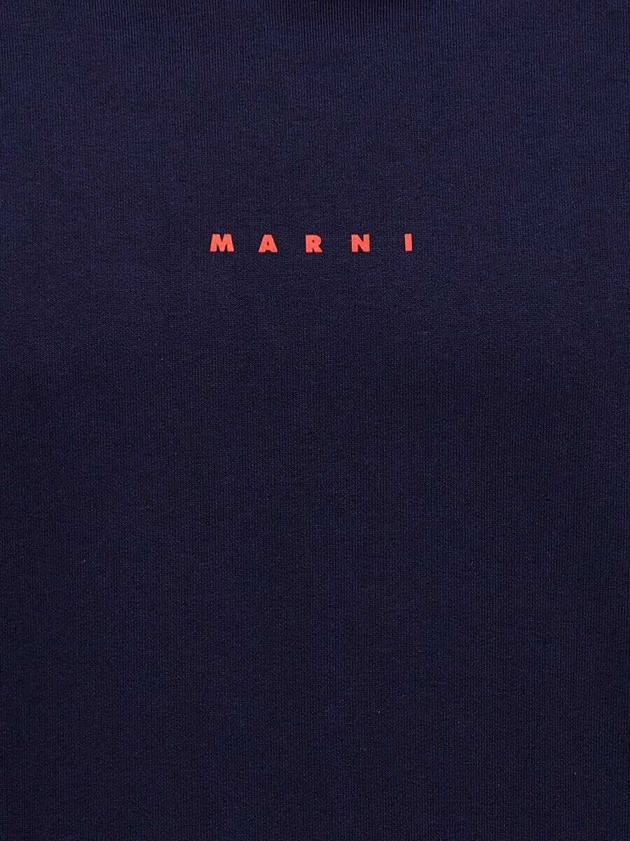 Bluze de trening Marni Marni Logo Print Hoodie BLUE Barbati (BM 12365922) 4
