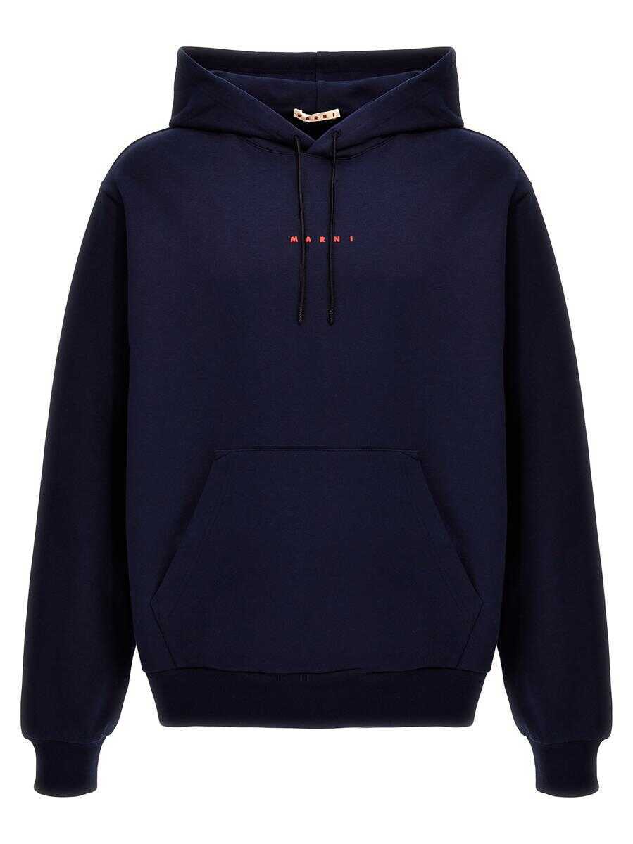 Bluze de trening Marni Marni Logo Print Hoodie BLUE Barbati (BM 12365922) 1