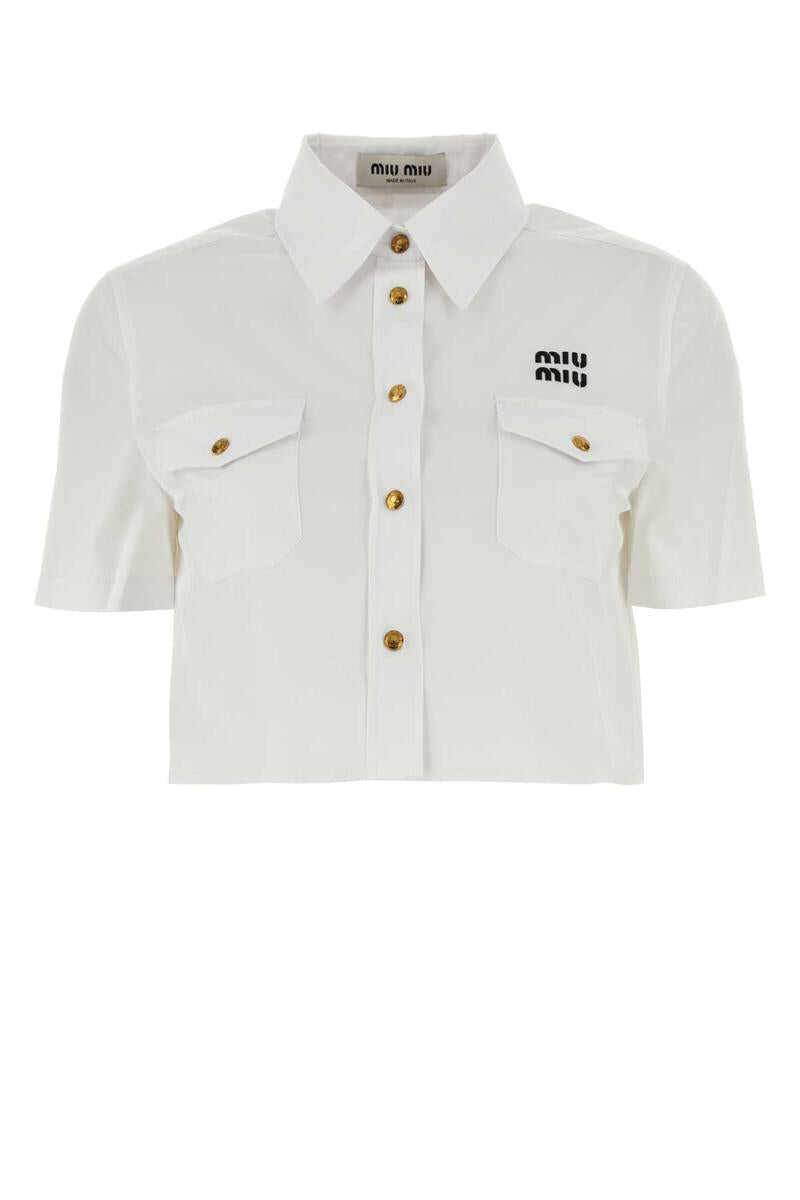 Miu Miu MIU MIU SHIRTS WHITE