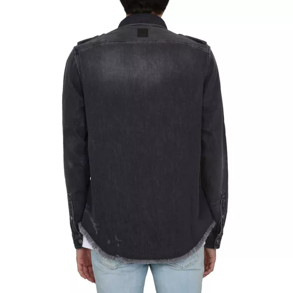 Camasi de blugi Balmain Balmain Cotton Denim Shirt Black Barbati (BM 12367416) 3
