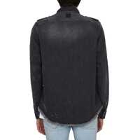 Camasi de blugi pentru Barbati - Camasi de blugi Balmain Balmain Cotton Denim Shirt Black Barbati (BM 12367416) - B-mall.ro