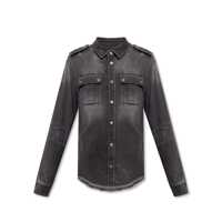 Camasi de blugi Balmain Cotton Denim Shirt Barbati
