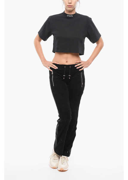 Pantaloni de trening Philipp Plein Suede Too Good Sweatpants With Crystals Black Femei (BM 12367563) 4