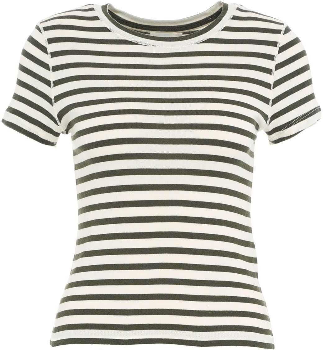 CLOSED T-shirt with contrasting stripes Green