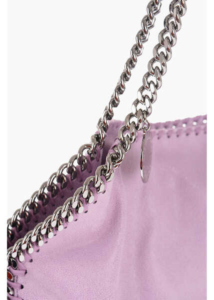Genti de umar Stella McCartney Faux Leather Falabella Shoulder Bag With Silver-Tone Chain Violet Femei (BM 12367800) 3