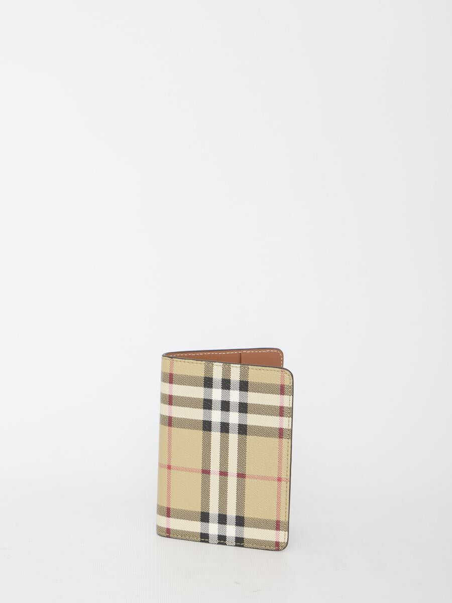 Burberry Check Passport Holder BEIGE