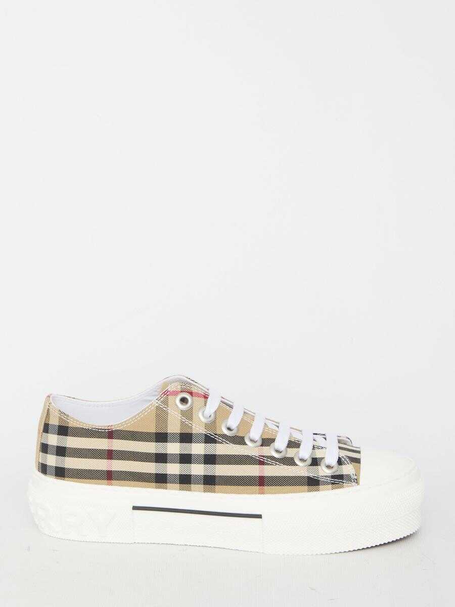 Burberry Low Top Check sneakers BEIGE