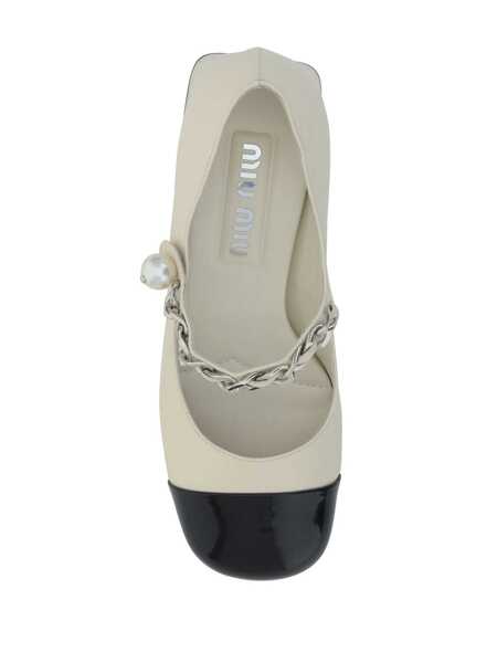 Pantofi cu toc Miu Miu Miu Miu Heeled Shoes WHITE Femei (BM 12372015) 4