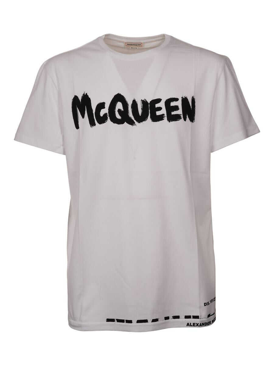 Alexander McQueen ALEXANDER MCQUEEN T-SHIRT LOGO CLOTHING White