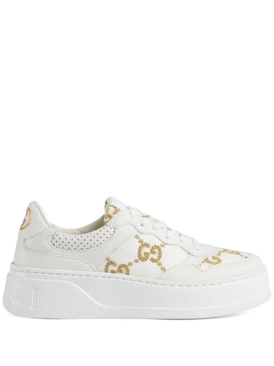 Gucci GUCCI Chunky leateher sneakers WHITE