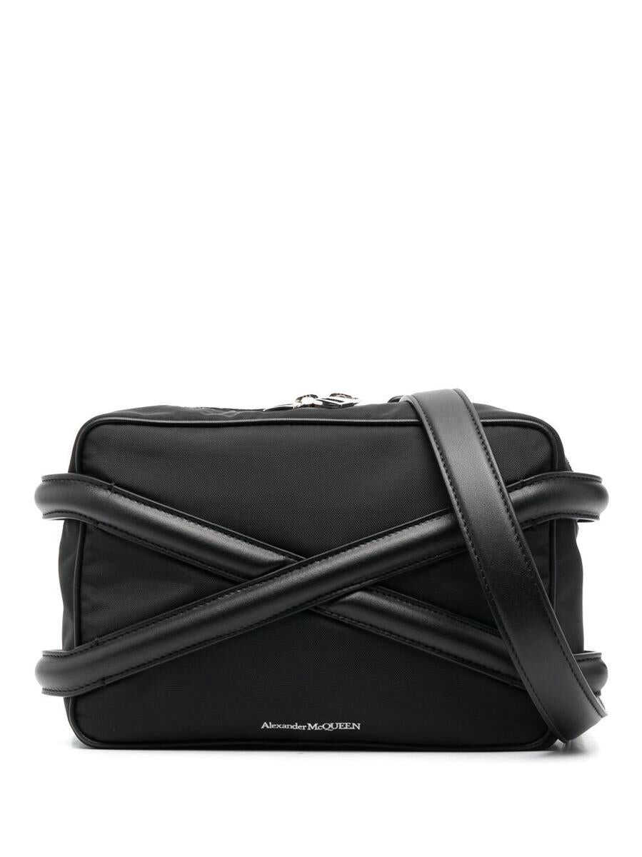 Alexander McQueen ALEXANDER MCQUEEN Harness nylon camera bag BLACK