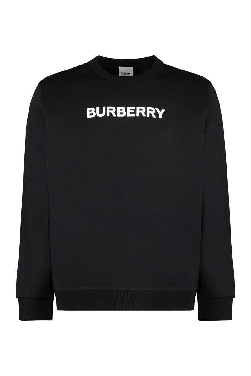 Burberry BURBERRY COTTON CREW-NECK SWEATSHIRT BLACK