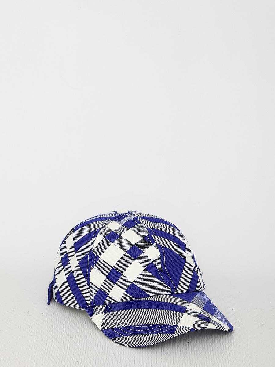 Burberry Check baseball hat BLUE