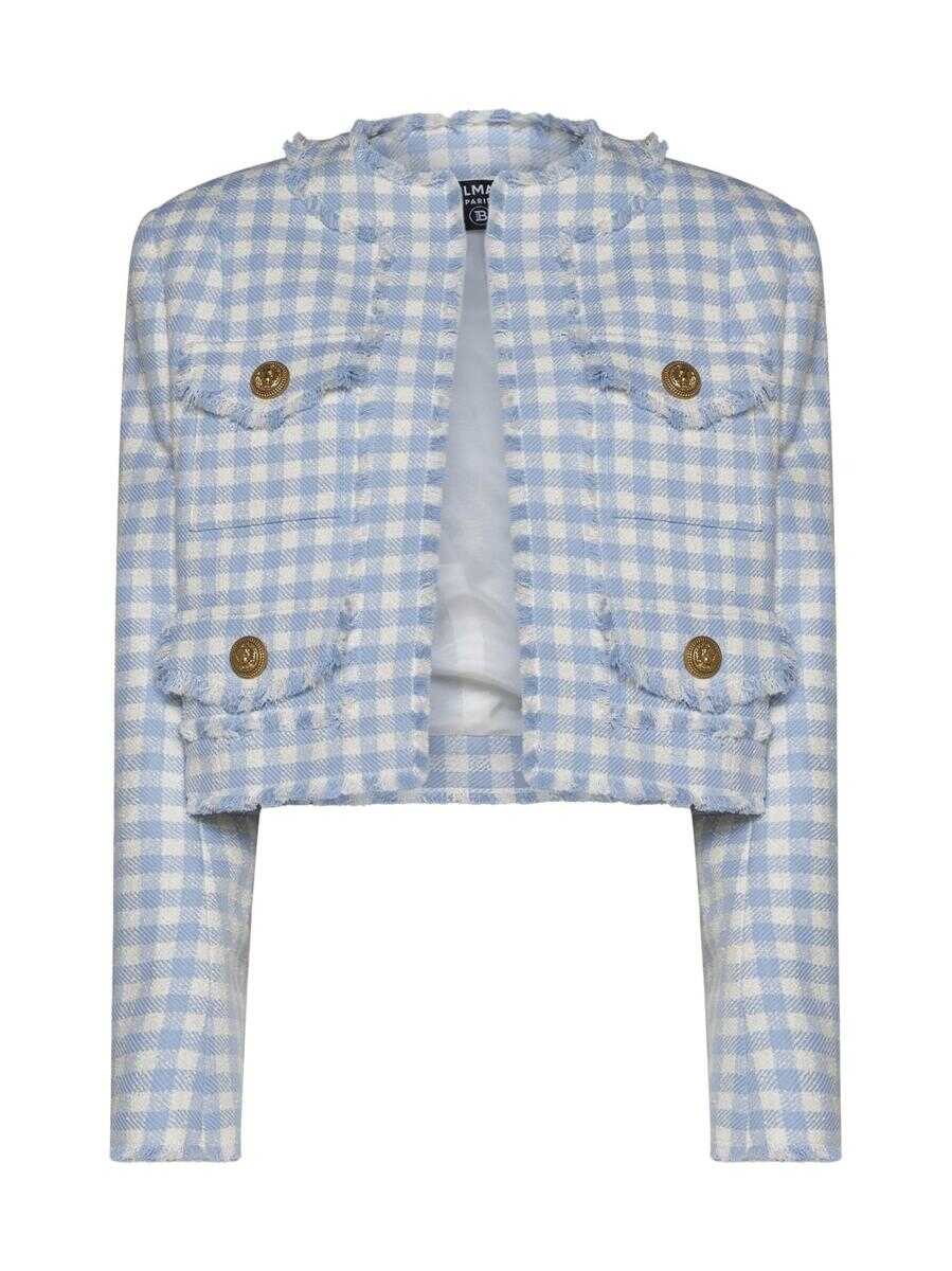 Balmain Balmain Jackets BLEU PALE/BLANC