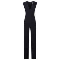 Salopete Sleeveless V Neck Shirred Waist Jumpsuit Femei
