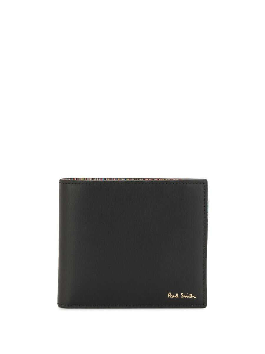 Paul Smith PAUL SMITH Logo leather wallet BLACK