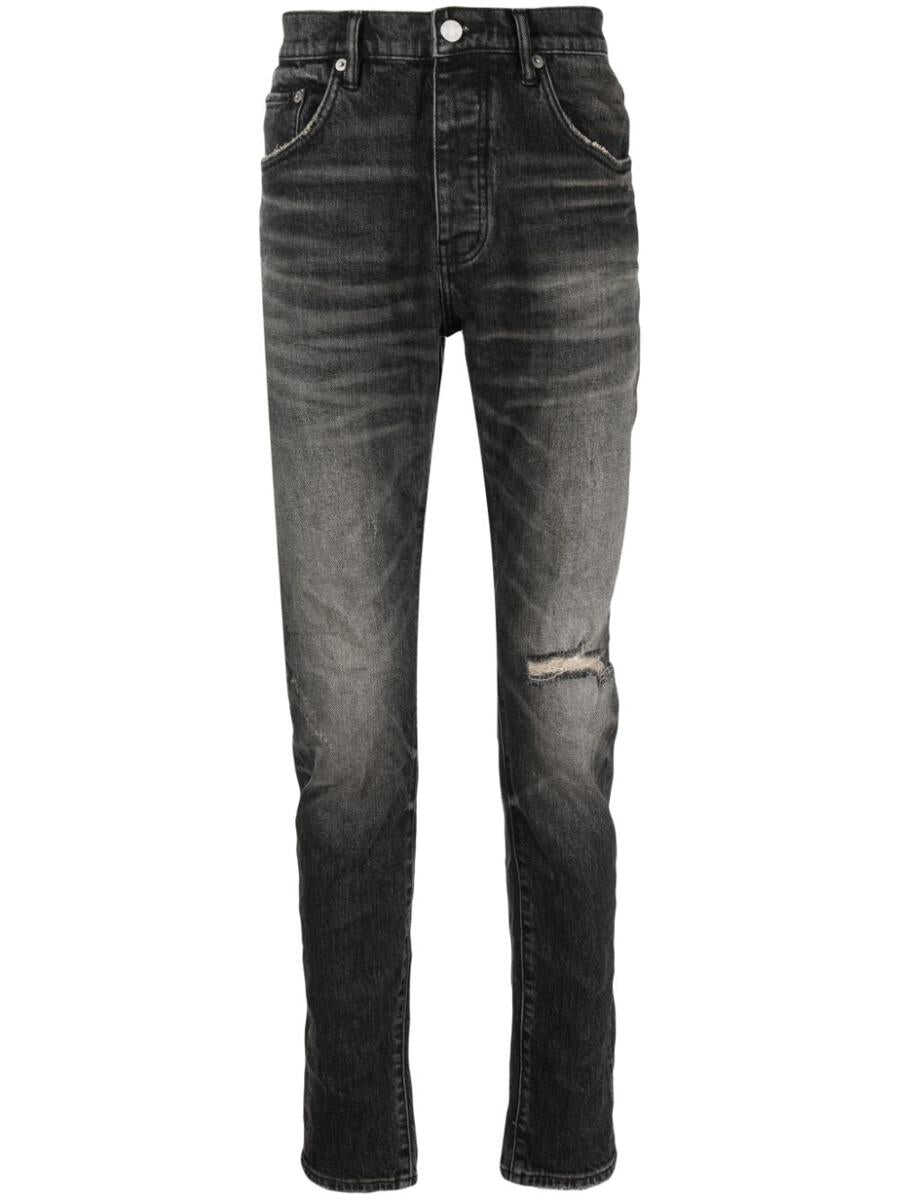 PURPLE BRAND PURPLE BRAND Slim denim cotton jeans BLACK