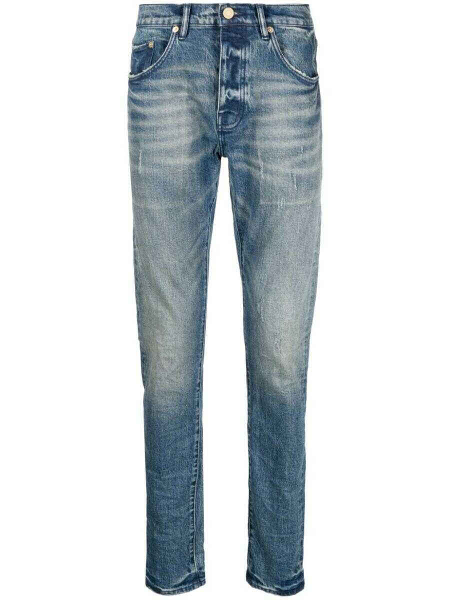 PURPLE BRAND PURPLE BRAND Slim denim cotton jeans BLUE