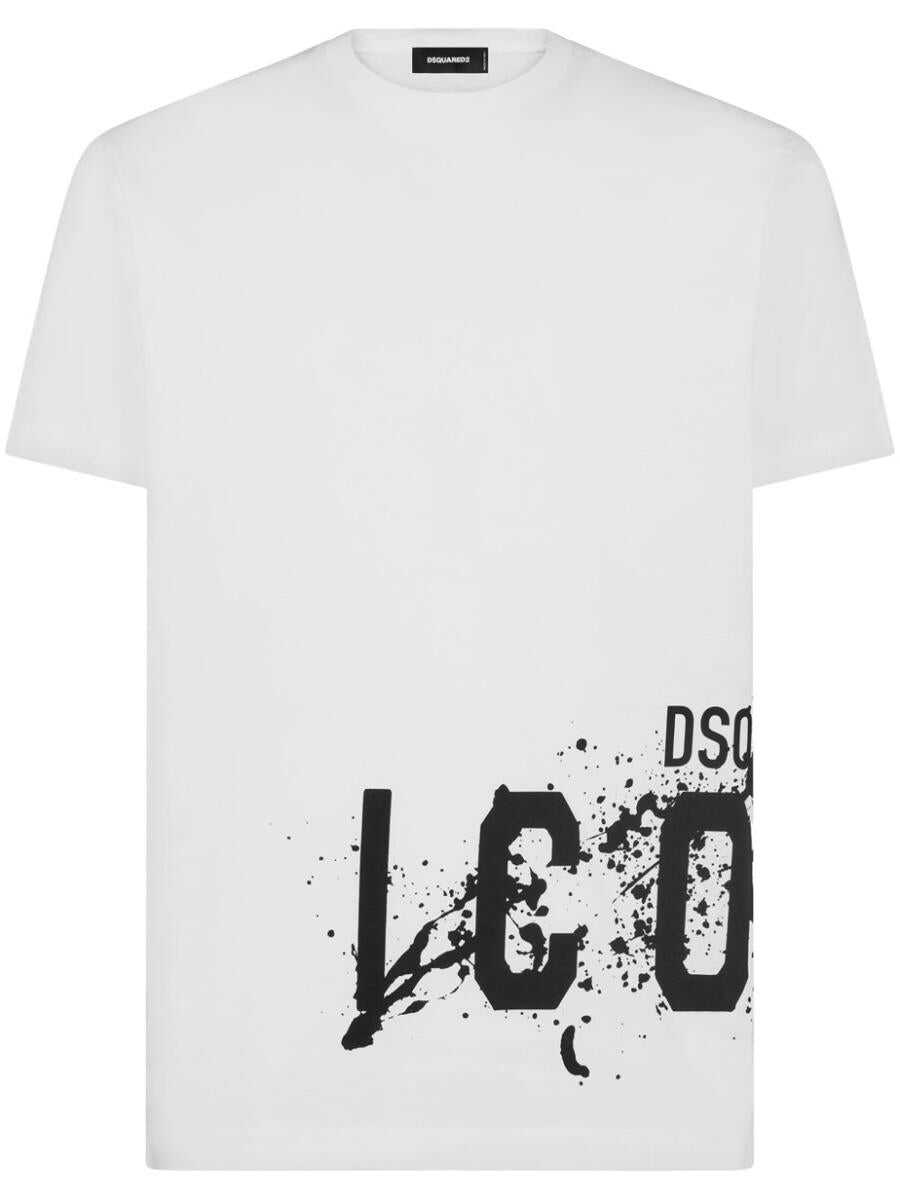 DSQUARED2 DSQUARED2 Icon Splash cotton t-shirt WHITE
