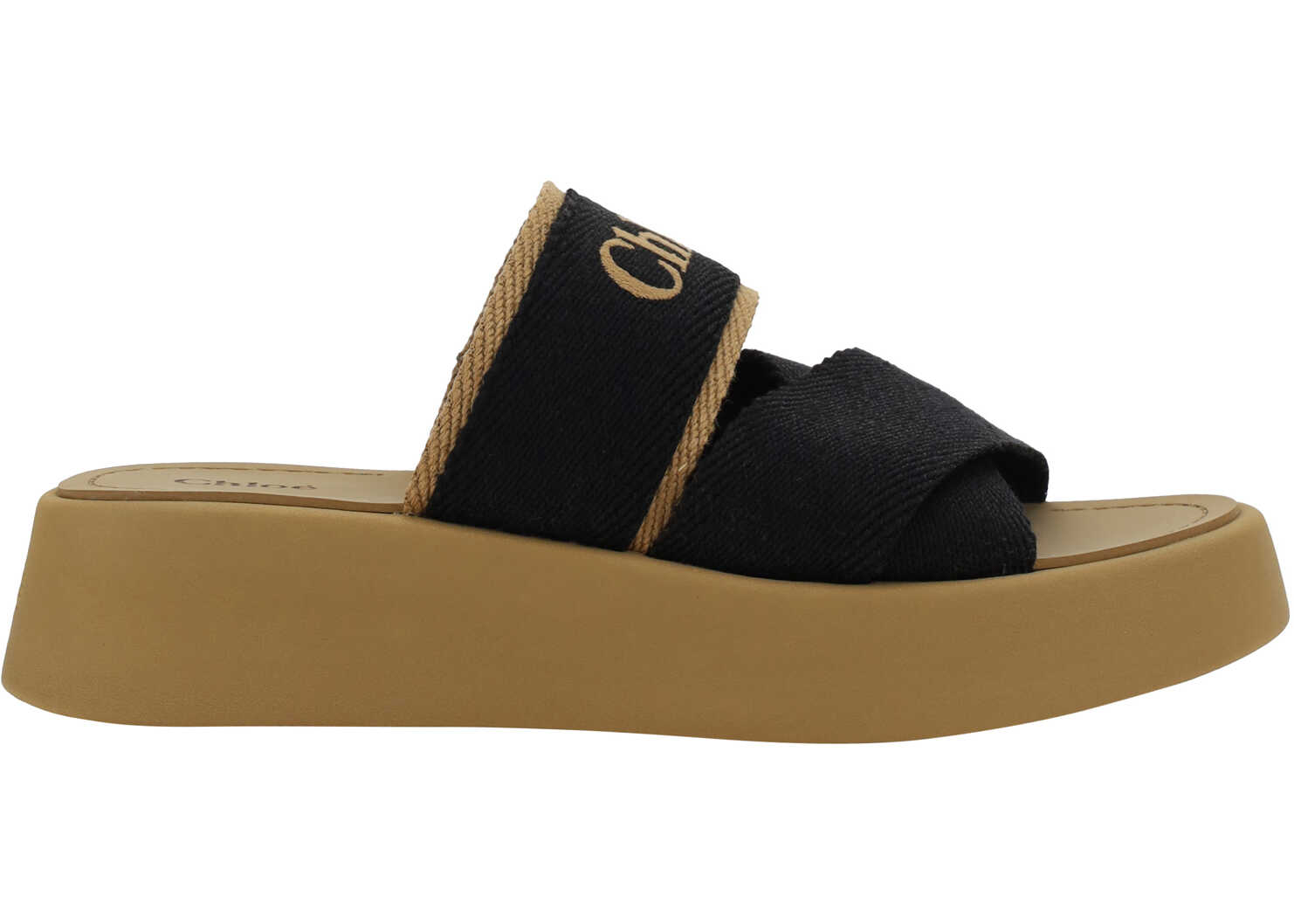 Chloe Mila Sandals BEIGE BLACK 1