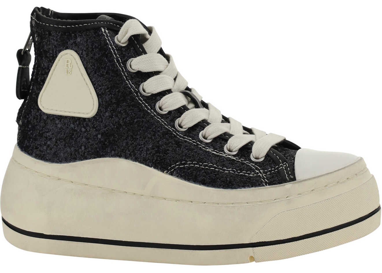 R13 Kurt Sneakers BLACK SPARKLE