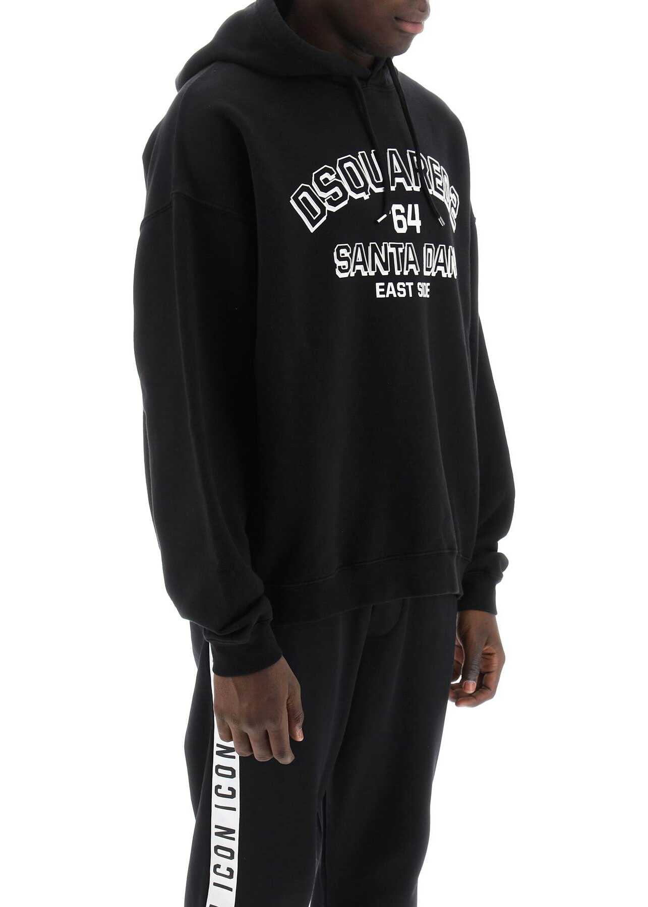 DSQUARED2 Hoodie With Logo Print BLACK