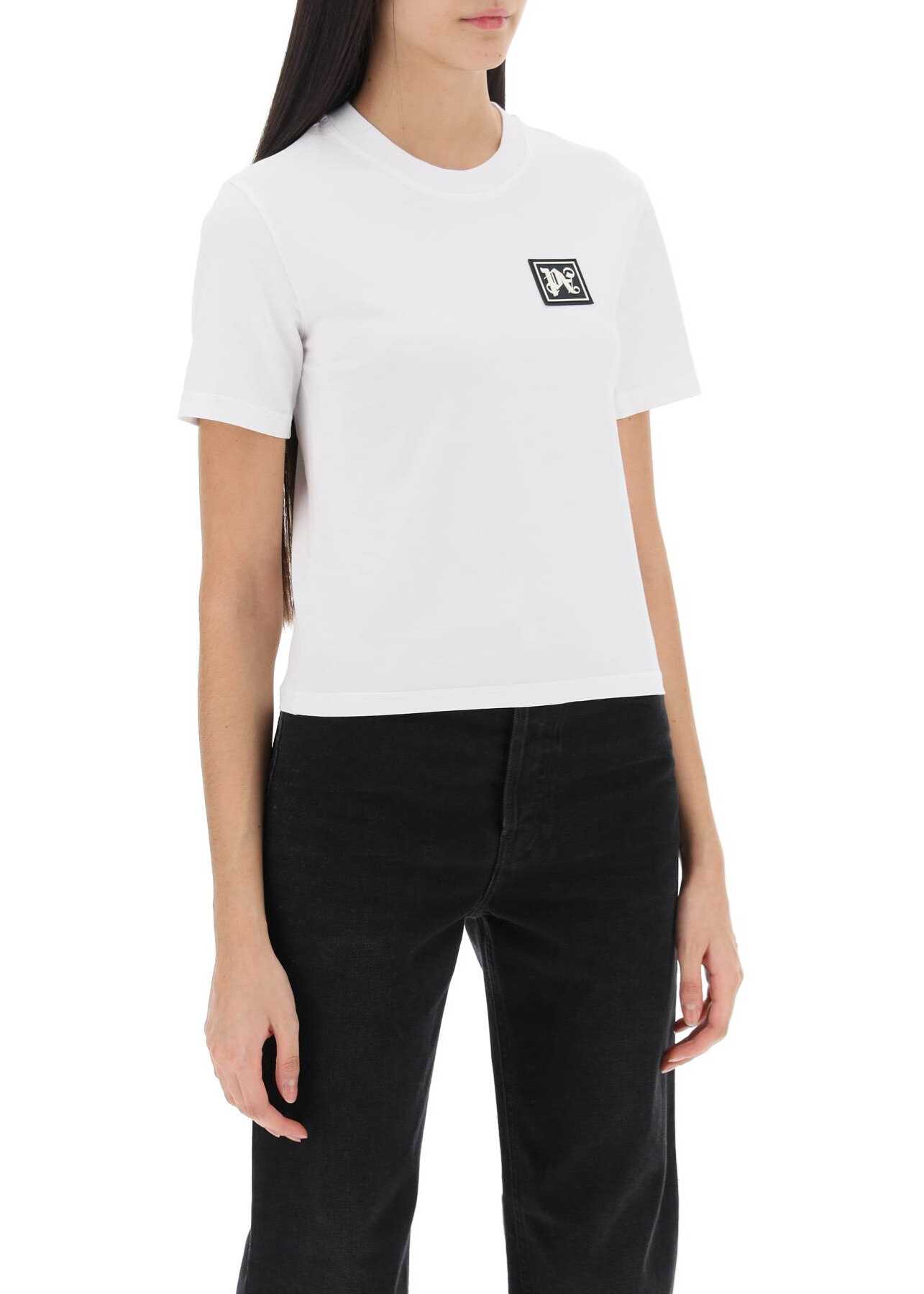 Palm Angels Ski Club T-Shirt WHITE BLACK