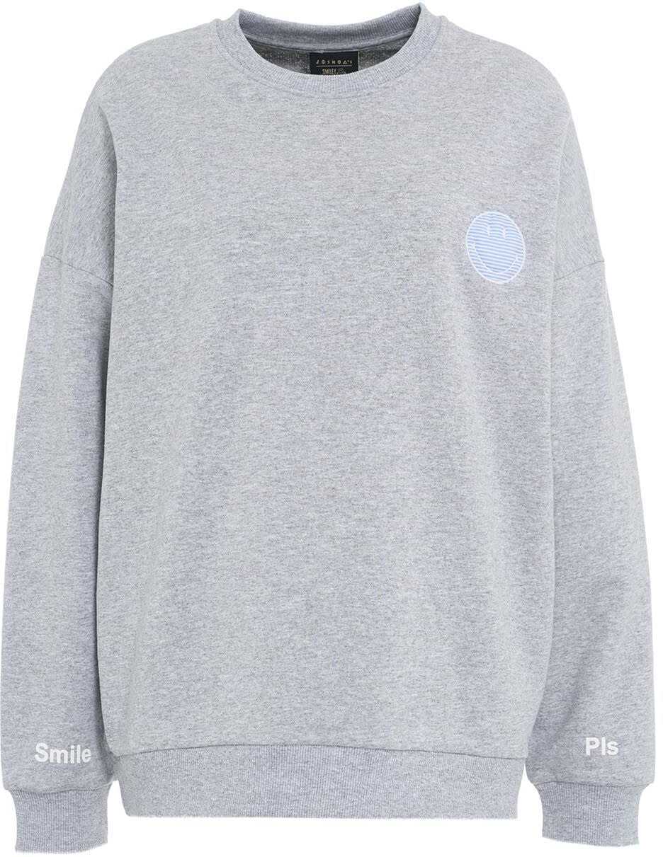 JOSHUAS Sweater with embroidery Grey