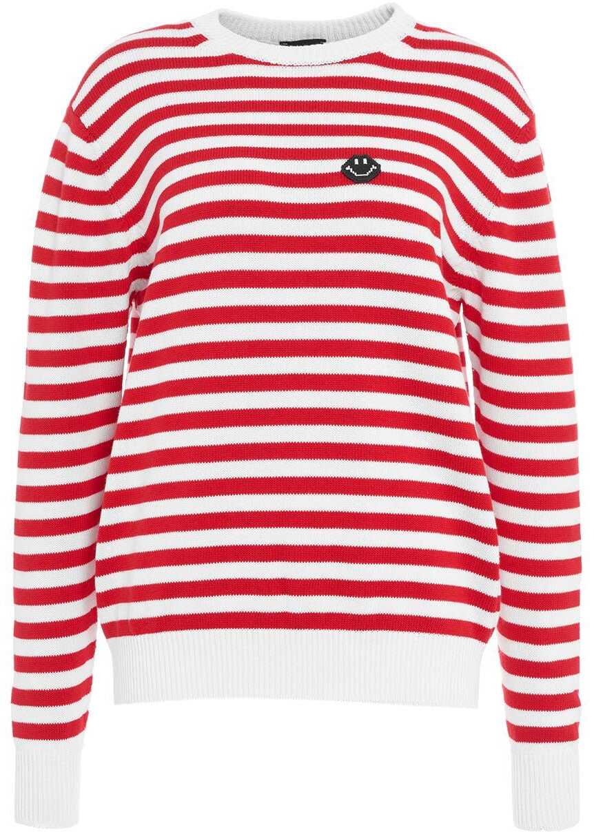 JOSHUAS Knit sweater with stripes Red