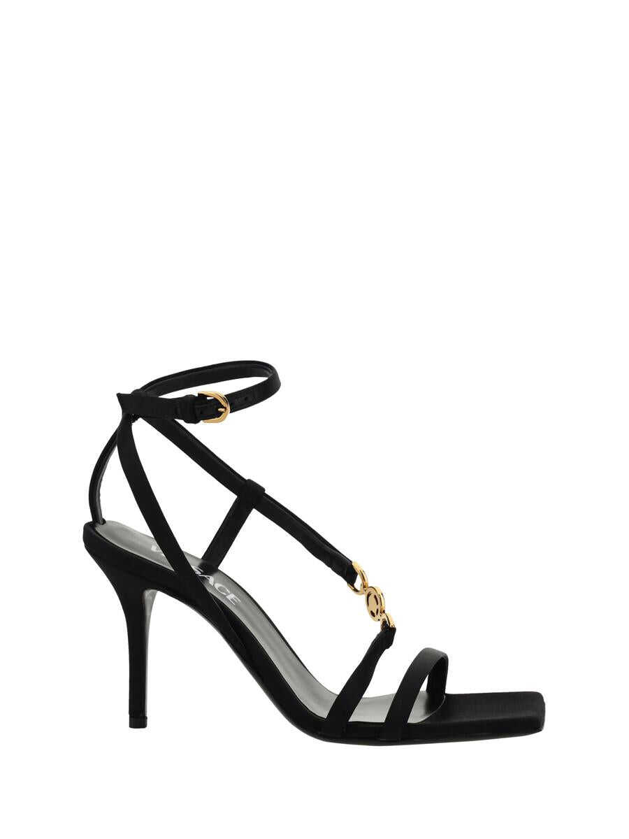 Versace VERSACE SANDALS BLACK-VERSACE GOLD