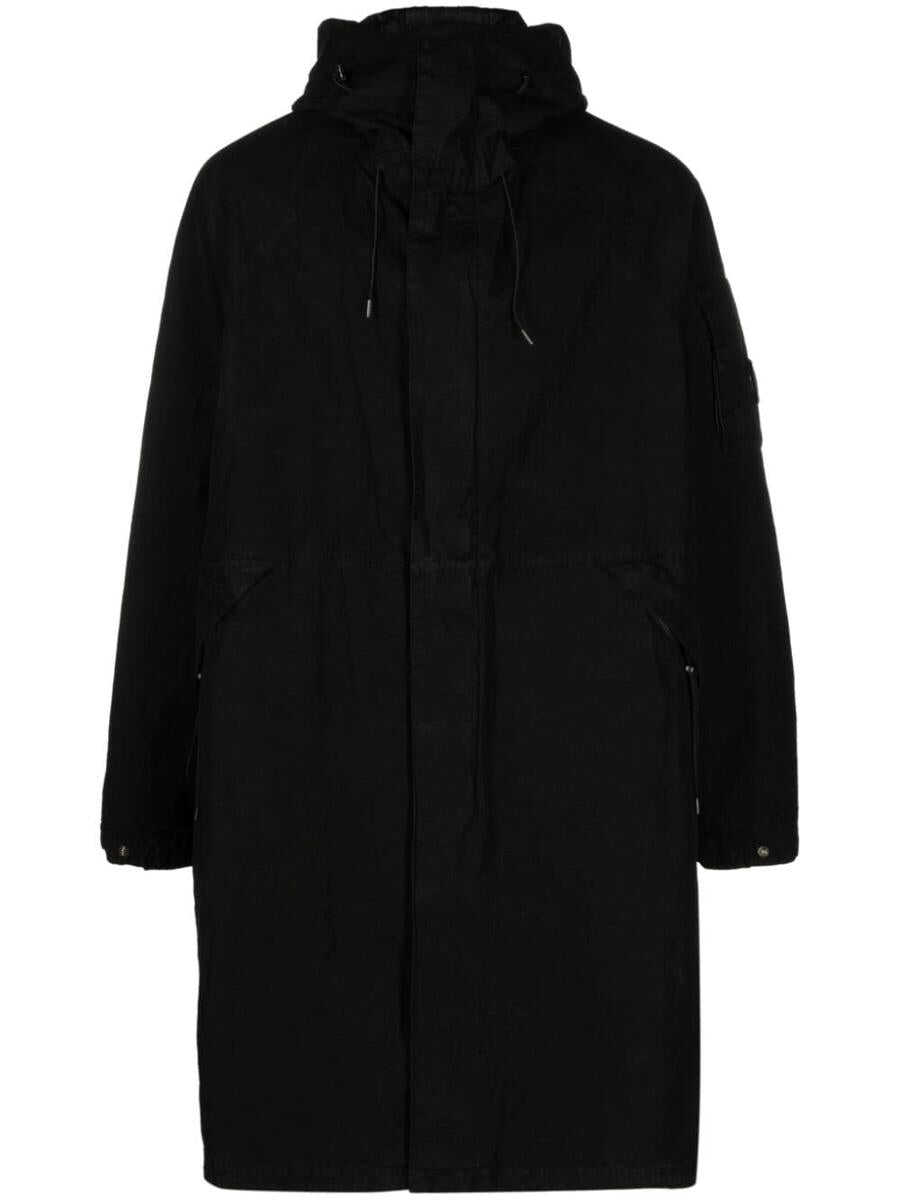 C.P. Company C.P. COMPANY 50 FILI GOMMATA HOODED PARKA BLACK