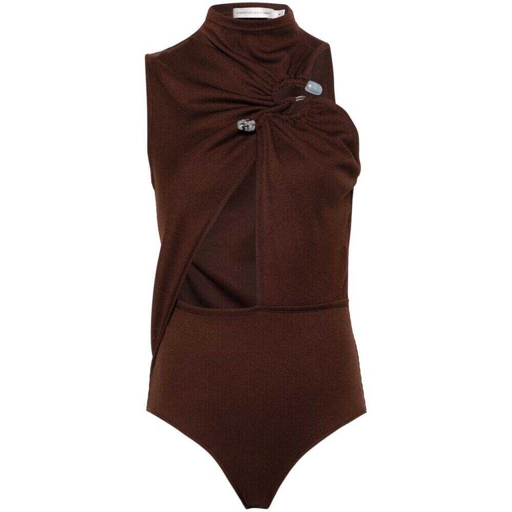 CHRISTOPHER ESBER CHRISTOPHER ESBER BODYSUITS BROWN