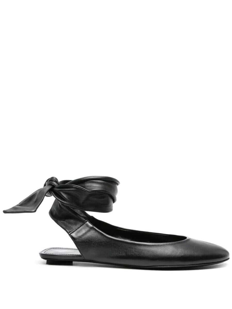 THE ATTICO THE ATTICO CLOE BALLERINA FLAT SHOES BLACK