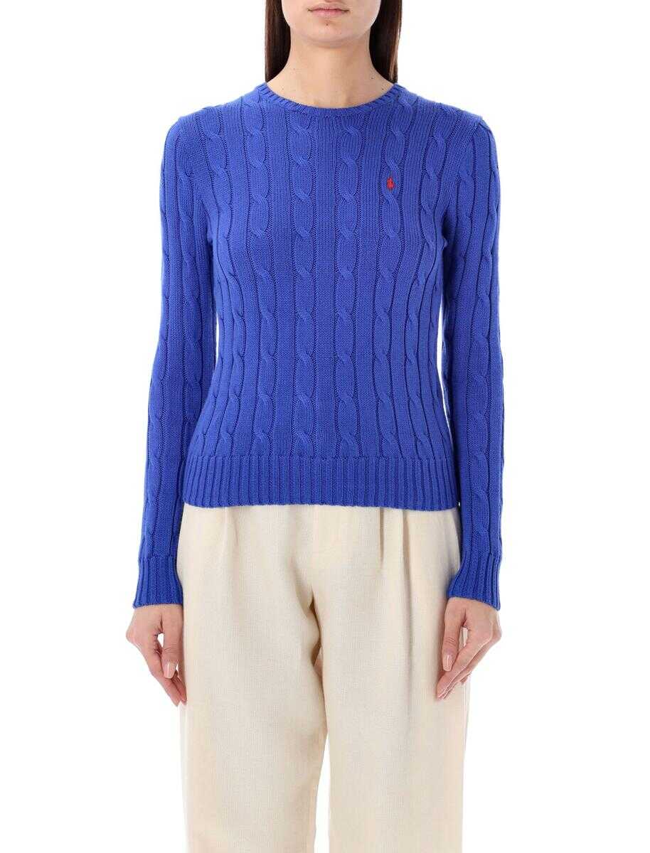 Ralph Lauren POLO RALPH LAUREN Cable-knit cotton crewneck sweater RUGBY ROYAL